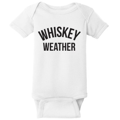 Funny Whiskey Weather Winter Holiday Baby Bodysuit