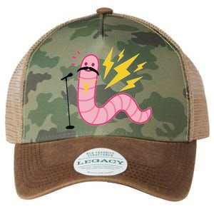 Funny Worm With A Mustache Tom Ariana Reality Legacy Tie Dye Trucker Hat