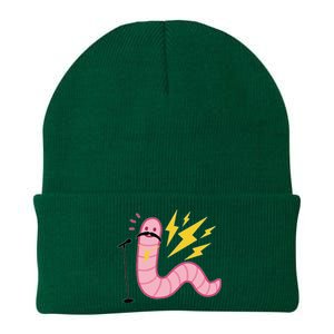 Funny Worm With A Mustache Tom Ariana Reality Knit Cap Winter Beanie