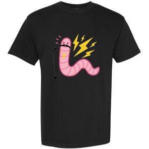 Funny Worm With A Mustache Tom Ariana Reality Garment-Dyed Heavyweight T-Shirt