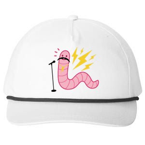 Funny Worm With A Mustache Tom Ariana Reality Snapback Five-Panel Rope Hat