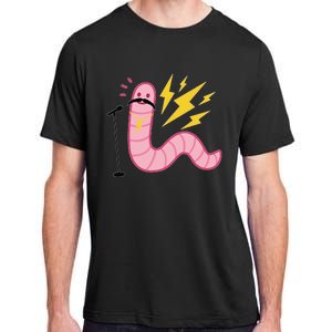 Funny Worm With A Mustache Tom Ariana Reality Adult ChromaSoft Performance T-Shirt