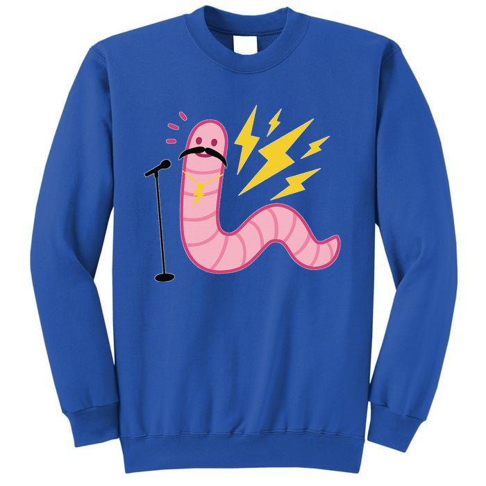 Funny Worm With A Mustache Tom Ariana Reality Sweatshirt