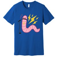 Funny Worm With A Mustache Tom Ariana Reality Premium T-Shirt