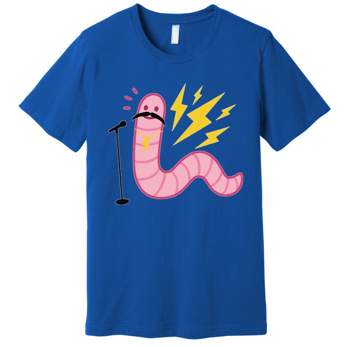 Funny Worm With A Mustache Tom Ariana Reality Premium T-Shirt