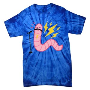 Funny Worm With A Mustache Tom Ariana Reality Tie-Dye T-Shirt