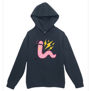 Funny Worm With A Mustache Tom Ariana Reality Urban Pullover Hoodie