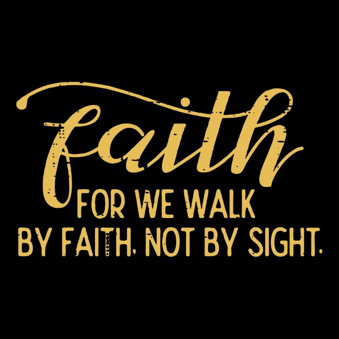 Faith We Walk By Faith Not By Sight Christian Cooling Performance Crew T-Shirt