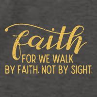 Faith We Walk By Faith Not By Sight Christian Vector Backpack