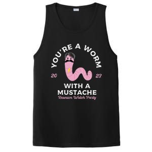 Funny Worm With A Mustache PosiCharge Competitor Tank