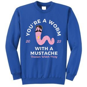 Funny Worm With A Mustache Sweatshirt