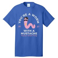 Funny Worm With A Mustache Tall T-Shirt