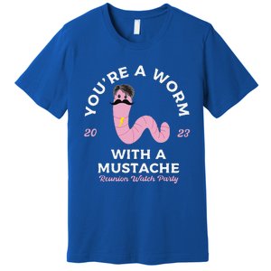 Funny Worm With A Mustache Premium T-Shirt