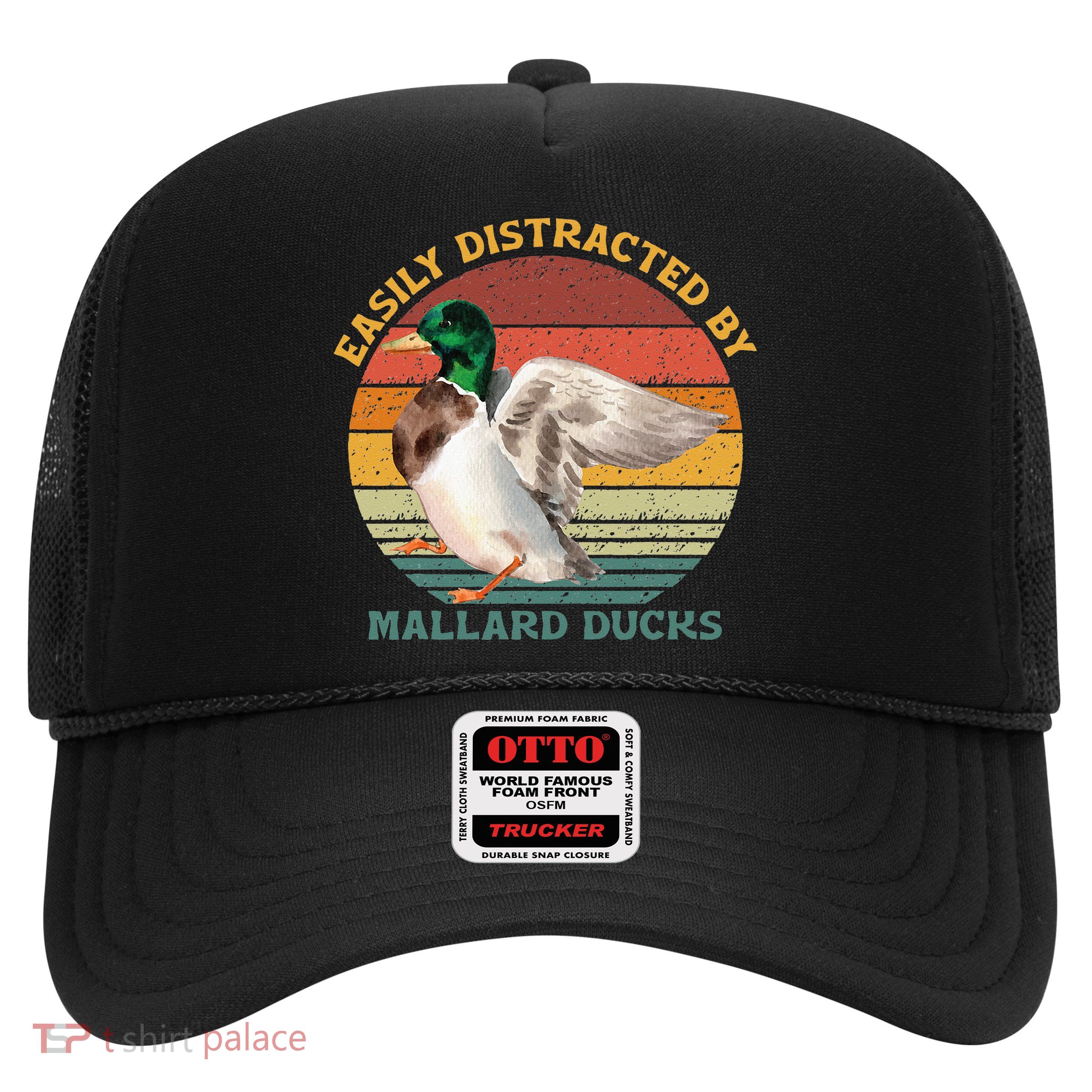 Funny Waterfowl Wild Birds Easily Distracted By Mallard Duck Trucker Hat