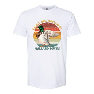 Funny Waterfowl Wild Birds Easily Distracted By Mallard Duck Softstyle® CVC T-Shirt