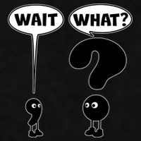 Funny Wait What Comma Question Mark Comic Ladies PosiCharge Tri-Blend Wicking Tank