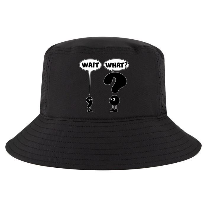Funny Wait What Comma Question Mark Comic Cool Comfort Performance Bucket Hat