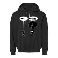 Funny Wait What Comma Question Mark Comic Garment-Dyed Fleece Hoodie
