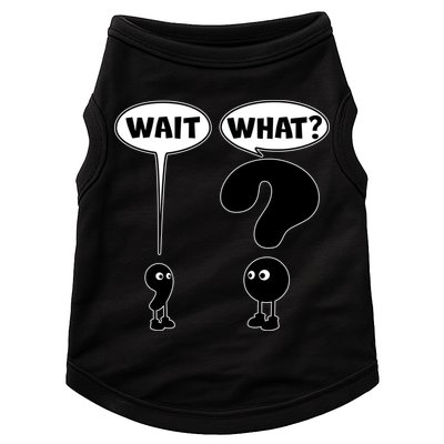 Funny Wait What Comma Question Mark Comic Doggie Tank