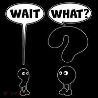 Funny Wait What Comma Question Mark Comic Flexfit Unipanel Trucker Cap