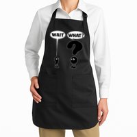 Funny Wait What Comma Question Mark Comic Apron