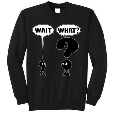 Funny Wait What Comma Question Mark Comic Sweatshirt