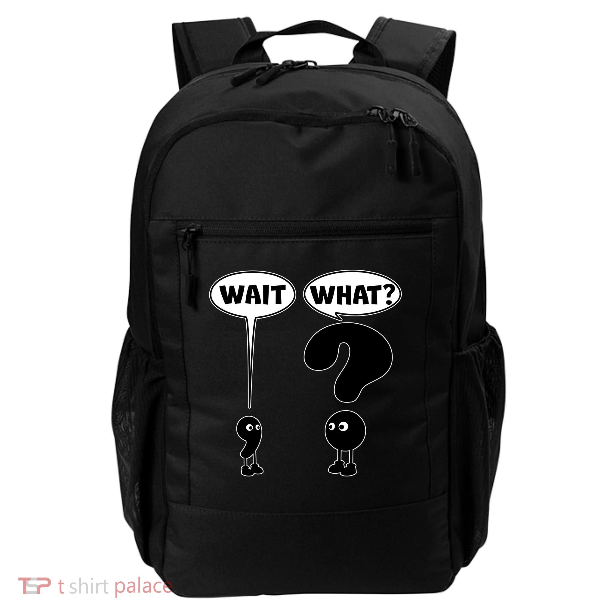 Funny Wait What Comma Question Mark Comic Daily Commute Backpack