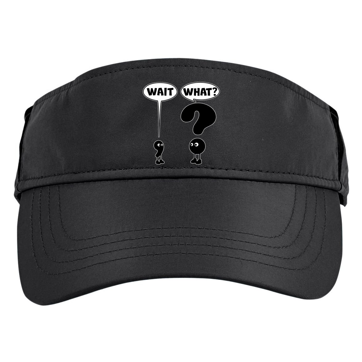 Funny Wait What Comma Question Mark Comic Adult Drive Performance Visor