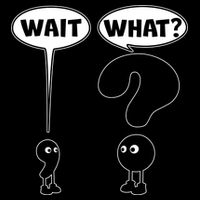 Funny Wait What Comma Question Mark Comic 16 in Basic Backpack
