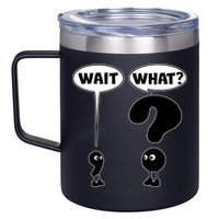 Funny Wait What Comma Question Mark Comic 12oz Stainless Steel Coffee Mug