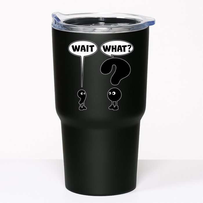 Funny Wait What Comma Question Mark Comic Tumbler