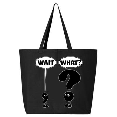 Funny Wait What Comma Question Mark Comic 25L Jumbo Tote