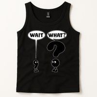 Funny Wait What Comma Question Mark Comic Tank Top