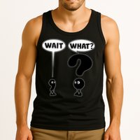 Funny Wait What Comma Question Mark Comic Tank Top