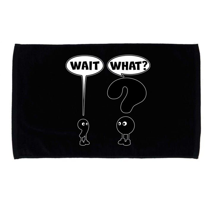 Funny Wait What Comma Question Mark Comic Microfiber Hand Towel