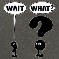 Funny Wait What Comma Question Mark Comic Cotton Canvas Backpack
