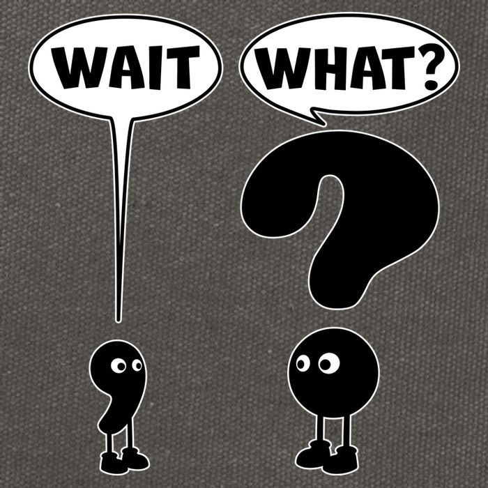 Funny Wait What Comma Question Mark Comic Cotton Canvas Backpack