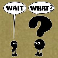 Funny Wait What Comma Question Mark Comic Garment-Dyed Women's Muscle Tee