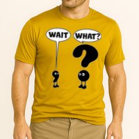 Funny Wait What Comma Question Mark Comic Performance Shirt