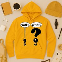 Funny Wait What Comma Question Mark Comic Hoodie