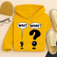 Funny Wait What Comma Question Mark Comic Hoodie