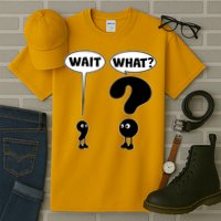 Funny Wait What Comma Question Mark Comic Tall T-Shirt