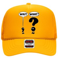 Funny Wait What Comma Question Mark Comic Hat