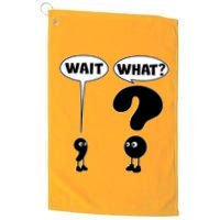 Funny Wait What Comma Question Mark Comic Golf Towel