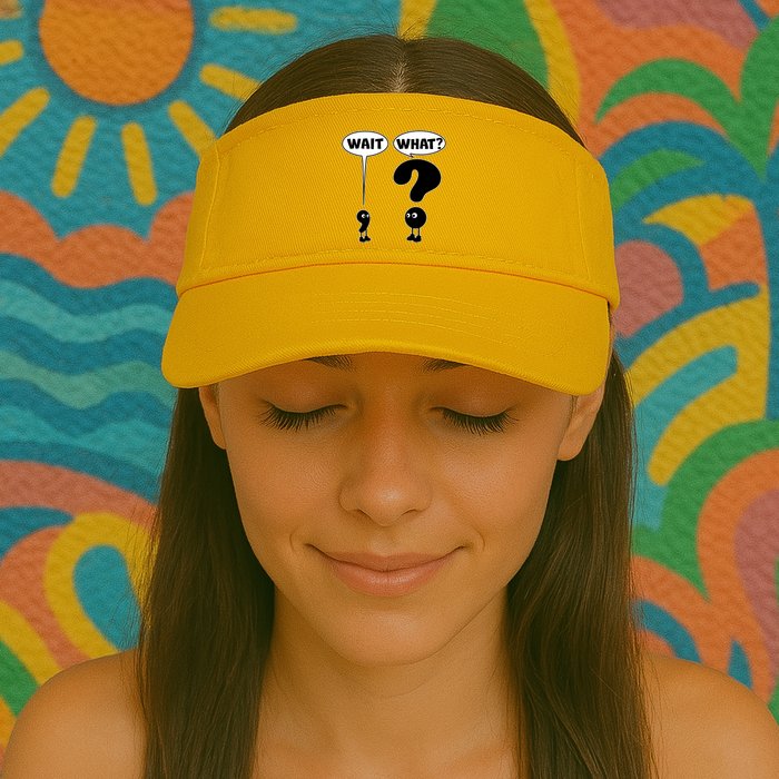 Funny Wait What Comma Question Mark Comic Visor