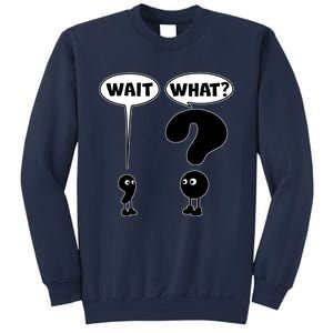 Funny Wait What Comma Question Mark Comic Sweatshirt