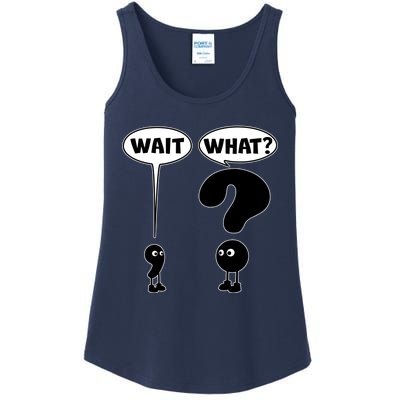 Funny Wait What Comma Question Mark Comic Ladies Essential Tank