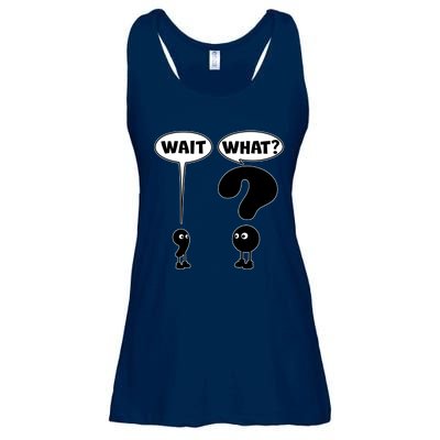 Funny Wait What Comma Question Mark Comic Ladies Essential Flowy Tank