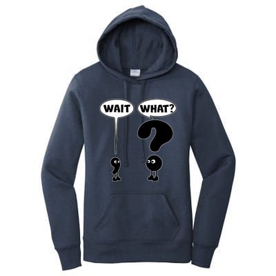 Funny Wait What Comma Question Mark Comic Women's Pullover Hoodie