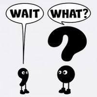 Funny Wait What Comma Question Mark Comic Garment-Dyed Sweatshirt